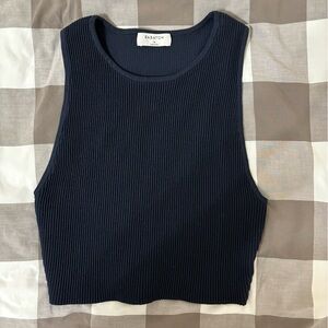 Babaton Sculpt Knit Racer Cropped Tank